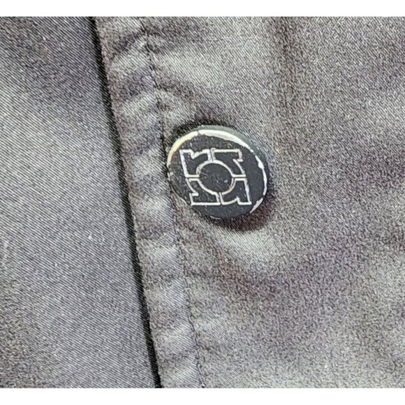 Kenneth Cole Reaction Mens Hooded Black Jacket With Zip & Button Closures Multip - Picture 2 of 15